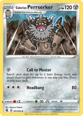 Galarian Perrserker 181/264 — English Pokémon Fusion Strike (2021)