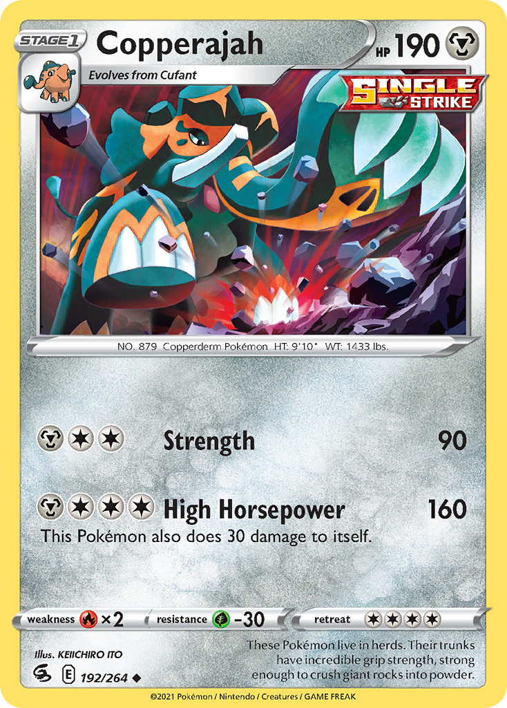 Copperajah 192/264 — English Pokémon Fusion Strike (2021)