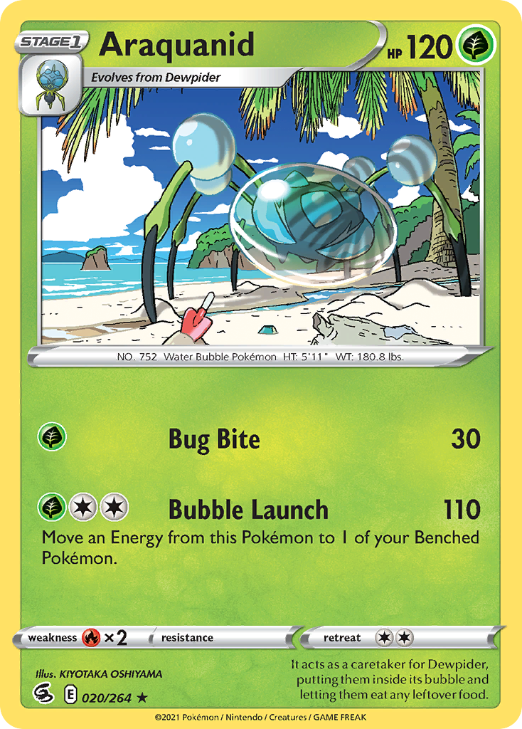Araquanid 20/264 — English Pokémon Fusion Strike (2021)