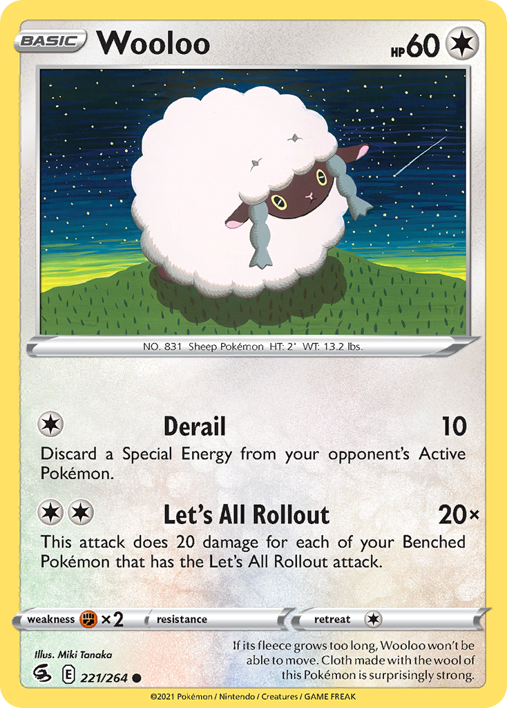 Wooloo 221/264 — English Pokémon Fusion Strike (2021)