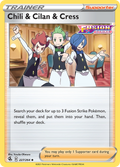 Chili & Cilan & Cress 227/264 — English Pokémon Fusion Strike (2021)