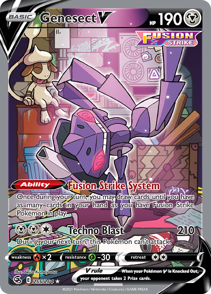 Genesect V 255/264 — English Pokémon Fusion Strike (2021)
