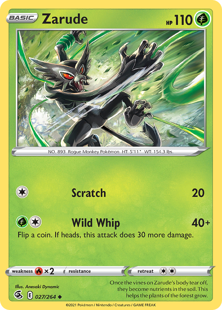 Zarude 27/264 — English Pokémon Fusion Strike (2021)