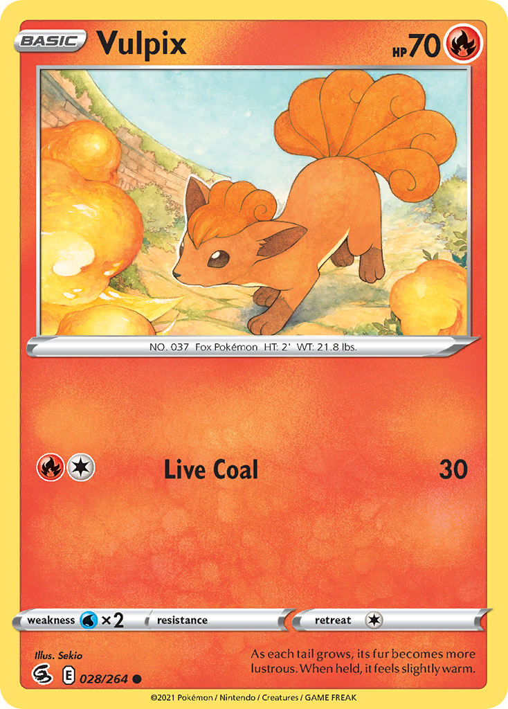 Vulpix 28/264 — English Pokémon Fusion Strike (2021)