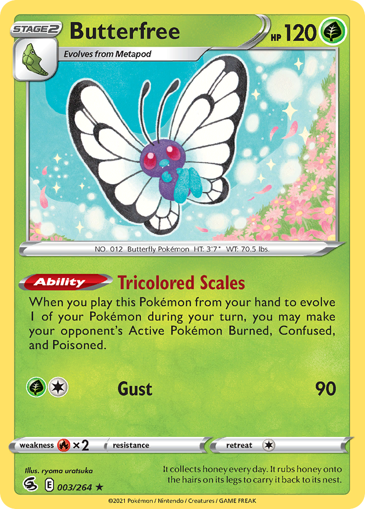 Butterfree 3/264 — English Pokémon Fusion Strike (2021)