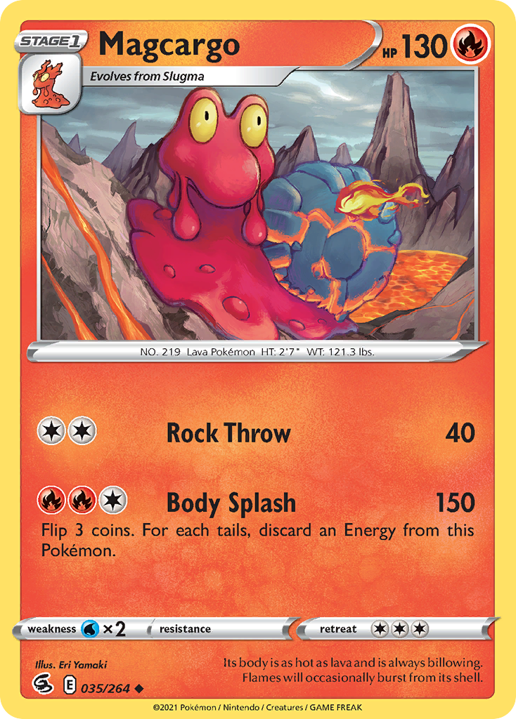 Magcargo 35/264 — English Pokémon Fusion Strike (2021)