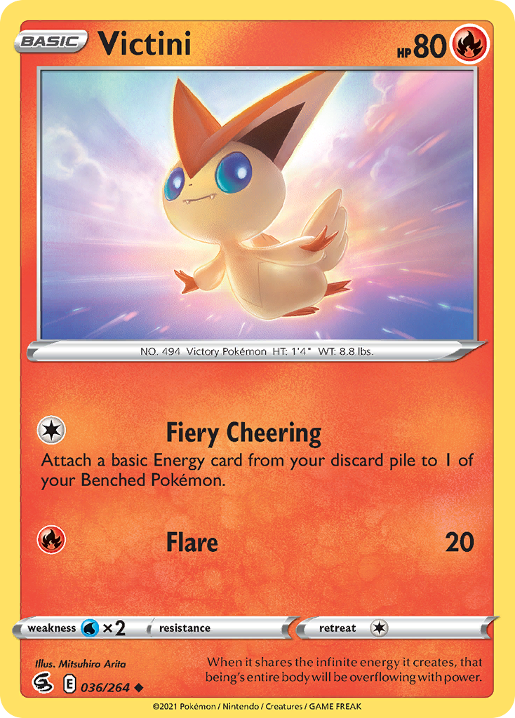 Victini 36/264 — English Pokémon Fusion Strike (2021)