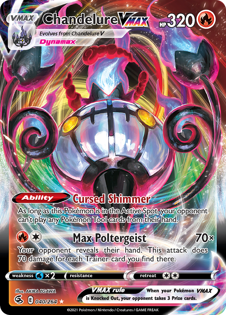 Chandelure VMAX 40/264 — English Pokémon Fusion Strike (2021)