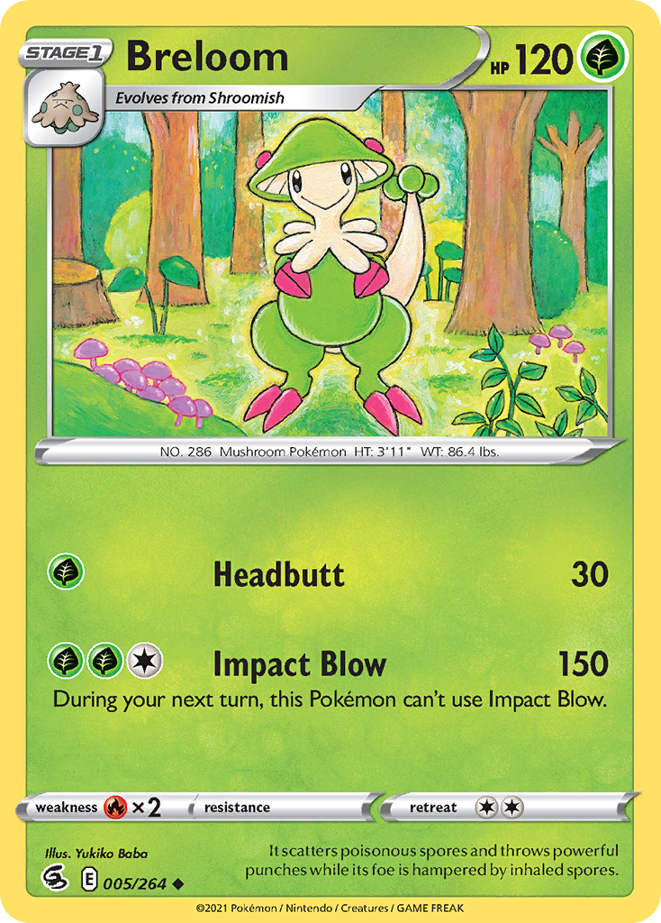 Breloom 5/264 — English Pokémon Fusion Strike (2021)