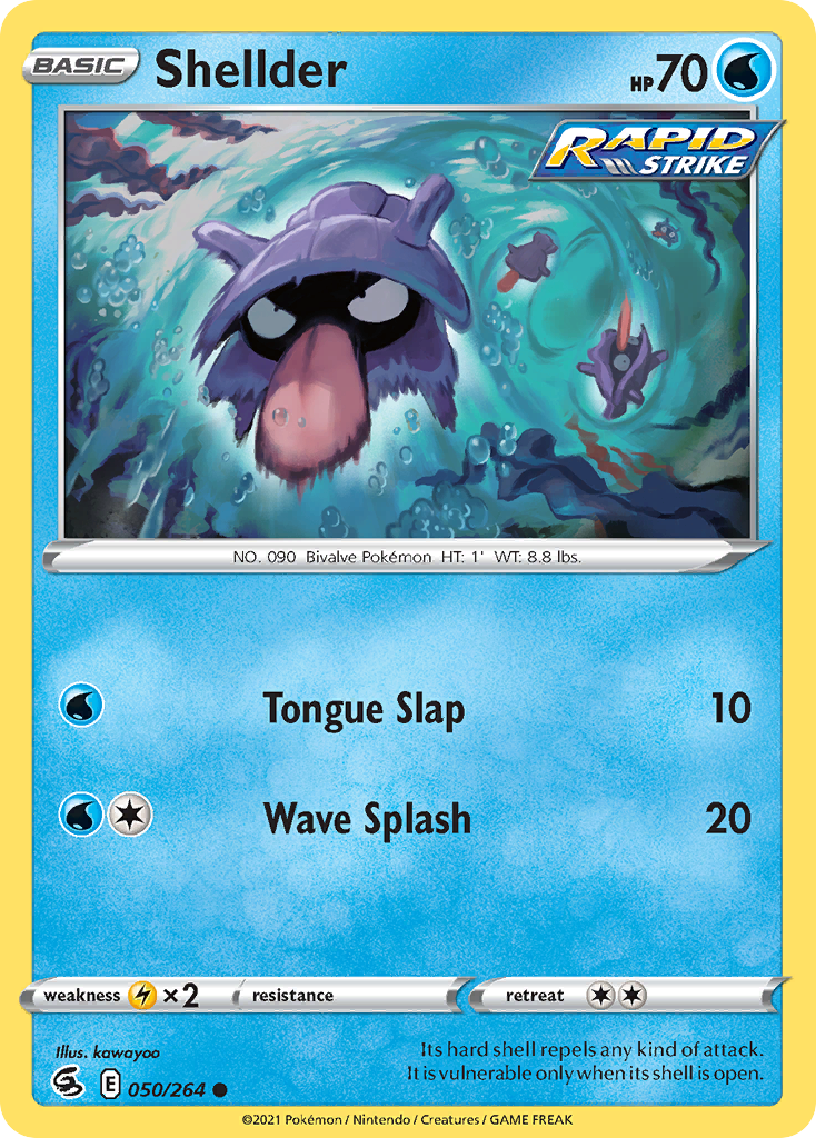 Shellder 50/264 — English Pokémon Fusion Strike (2021)