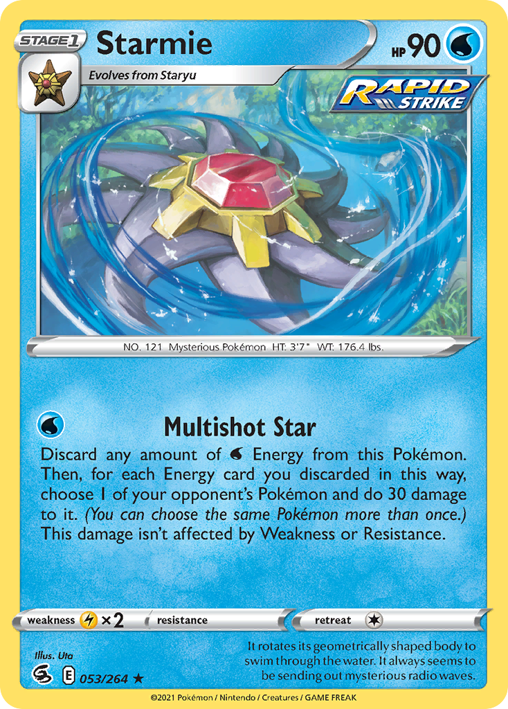 Starmie 53/264 — English Pokémon Fusion Strike (2021)