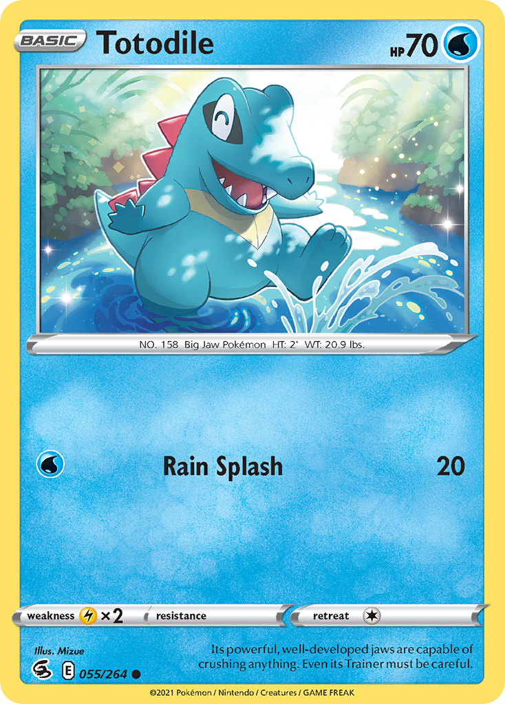 Totodile 55/264 — English Pokémon Fusion Strike (2021)