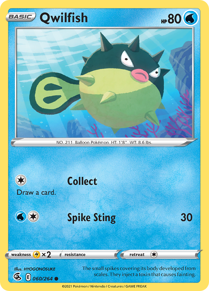 Qwilfish 60/264 — English Pokémon Fusion Strike (2021)