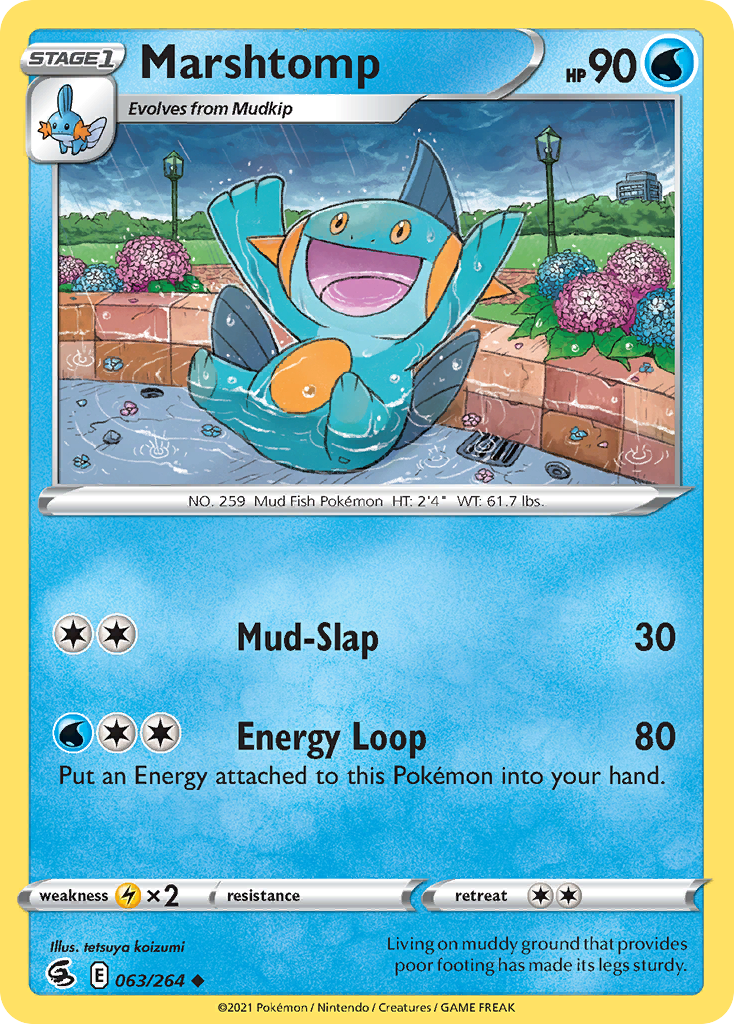 Marshtomp 63/264 — English Pokémon Fusion Strike (2021)