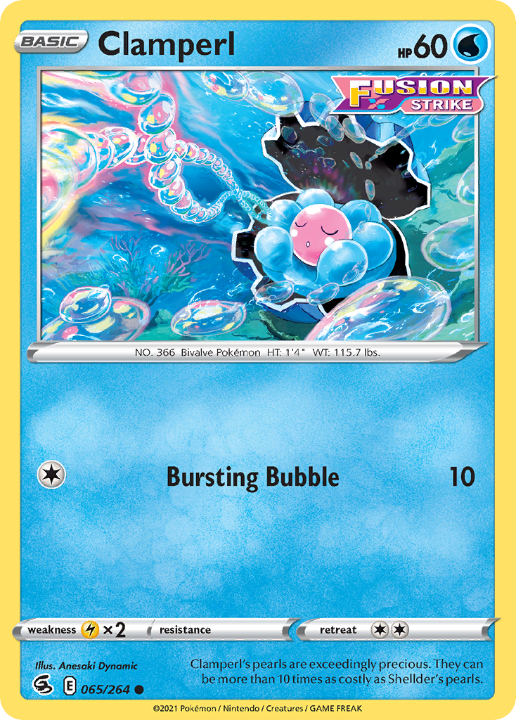 Clamperl 65/264 — English Pokémon Fusion Strike (2021)