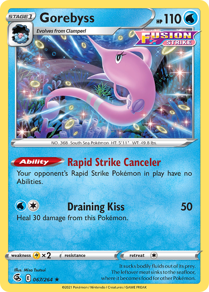 Gorebyss 67/264 — English Pokémon Fusion Strike (2021)