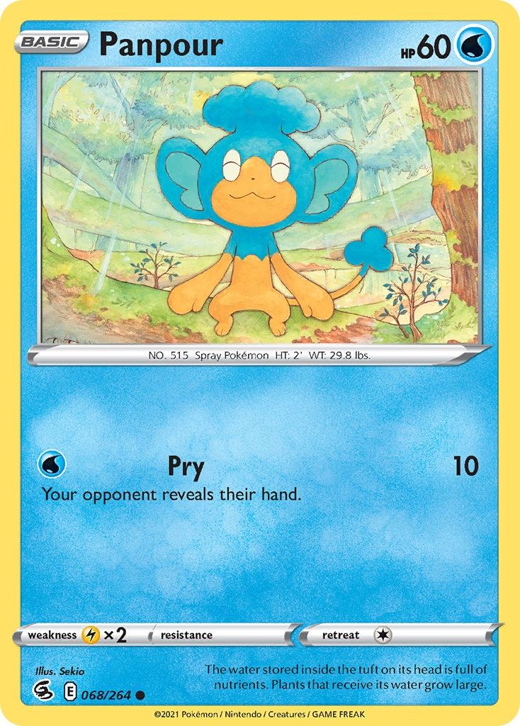 Panpour 68/264 — English Pokémon Fusion Strike (2021)