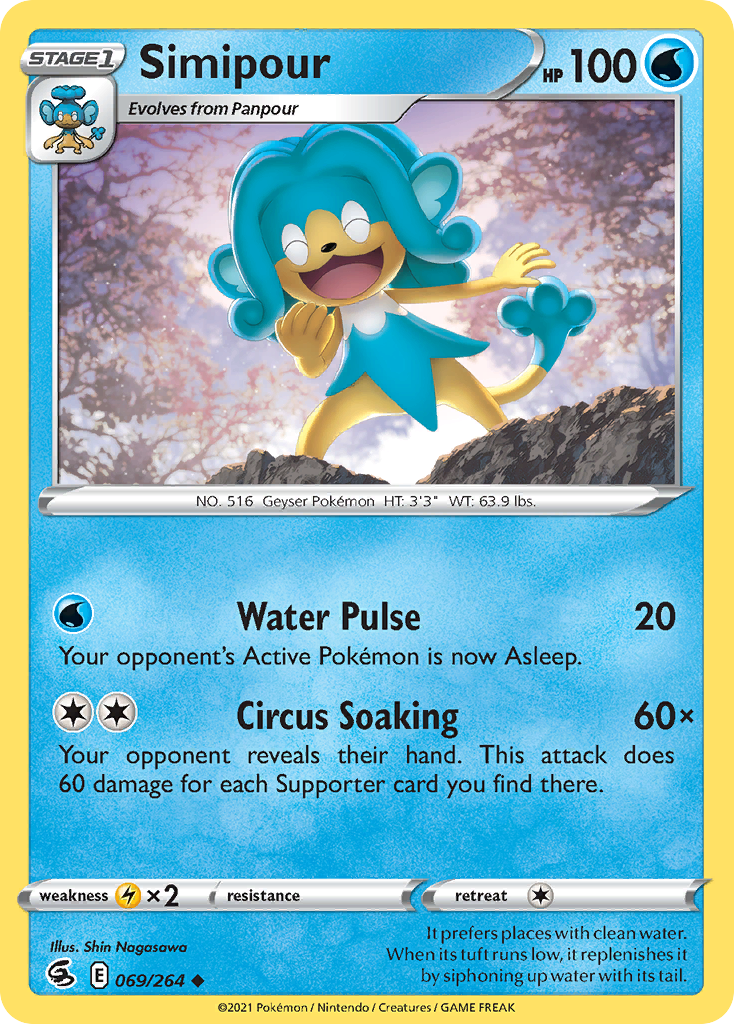 Simipour 69/264 — English Pokémon Fusion Strike (2021)