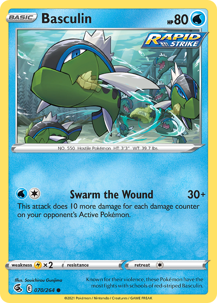 Basculin 70/264 — English Pokémon Fusion Strike (2021)