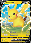 Pikachu V 86/264 — English Pokémon Fusion Strike (2021)