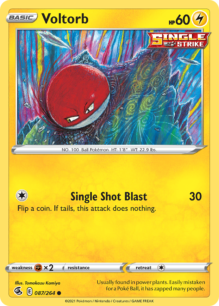 Voltorb 87/264 — English Pokémon Fusion Strike (2021)