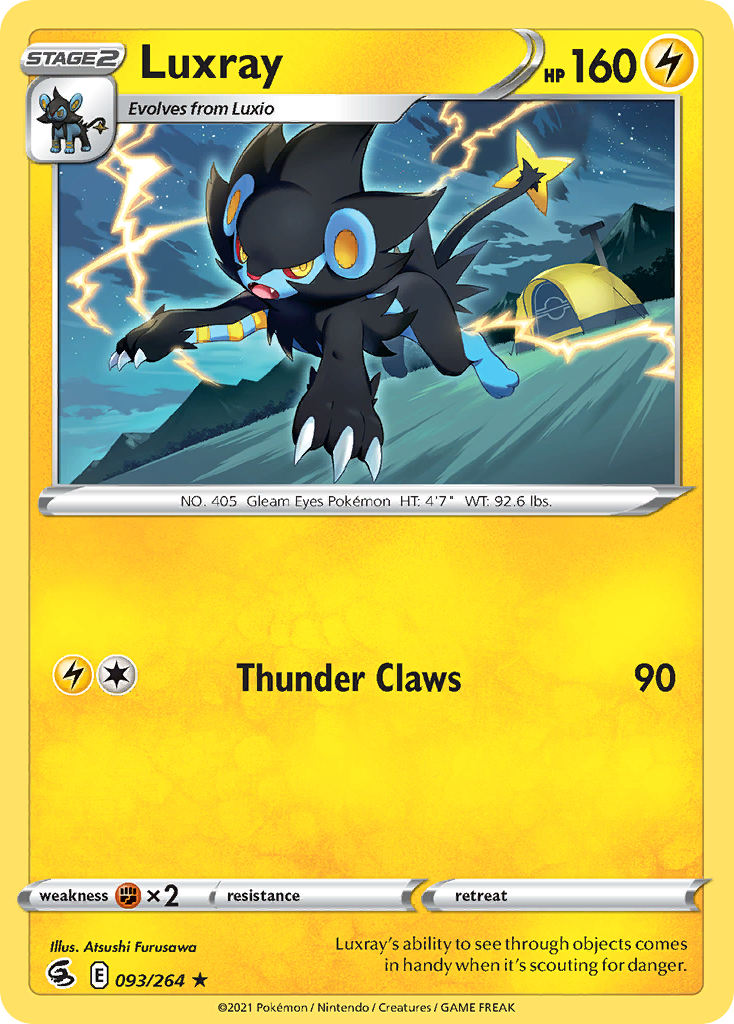 Luxray 93/264 — English Pokémon Fusion Strike (2021)