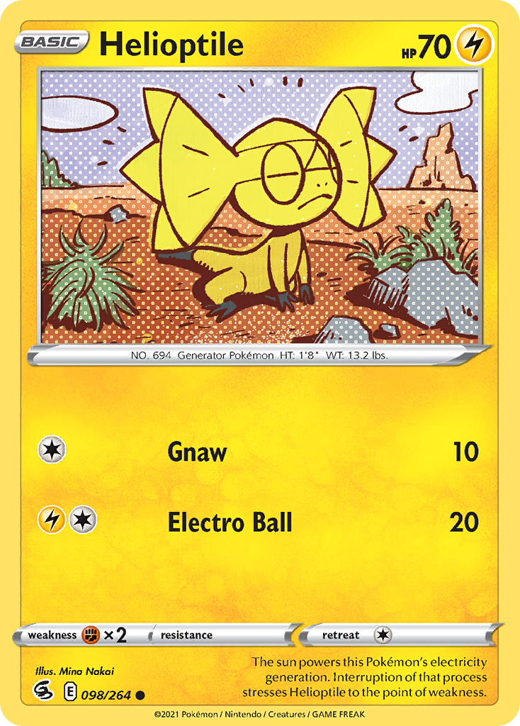 Helioptile 98/264 — English Pokémon Fusion Strike (2021)