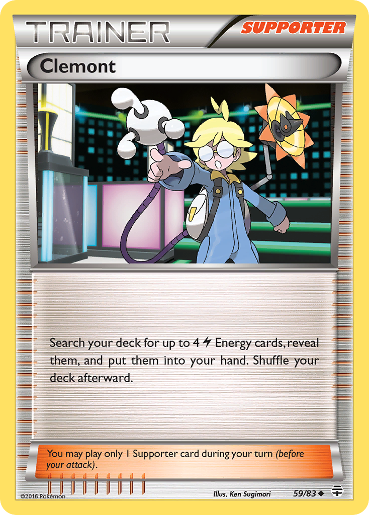 Clemont 59/83 English Pokémon card from Generations (2016)