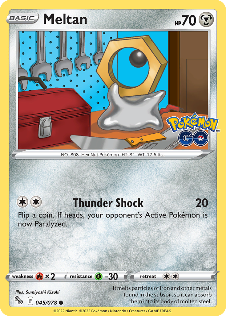 Meltan 45/78 — English Pokémon GO (2022)