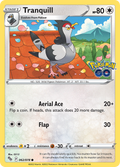 Tranquill 62/78 — English Pokémon GO (2022)