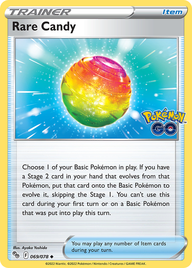 Rare Candy 69/78 — English Pokémon GO (2022)