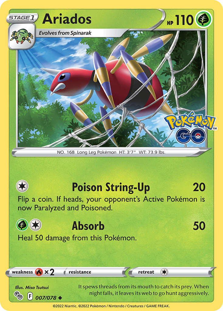 Ariados 7/78 — English Pokémon GO (2022)