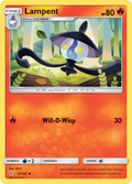 Lampent 12/145 English Pokémon card from Guardians Rising (2017)