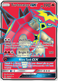 Turtonator-GX 131/145 English Pokémon card from Guardians Rising (2017)