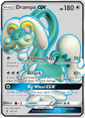 Drampa-GX 142/145 English Pokémon card from Guardians Rising (2017)