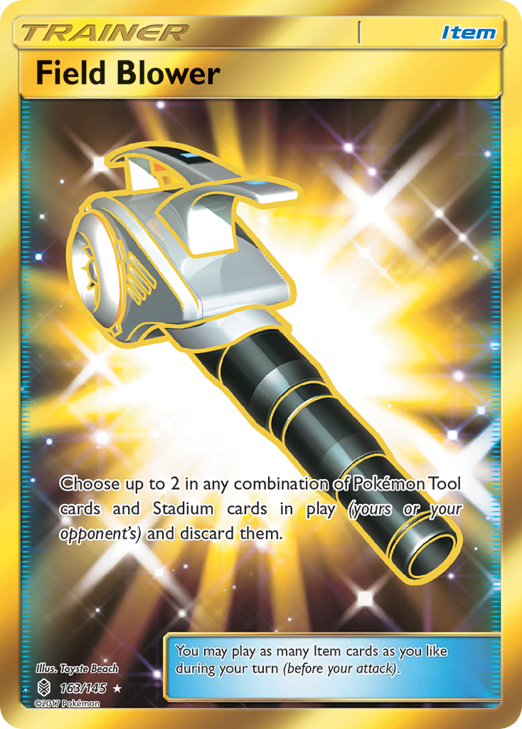Field Blower 163/145 English Pokémon card from Guardians Rising (2017)