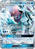 Alolan Ninetales-GX 22/145 English Pokémon card from Guardians Rising (2017)
