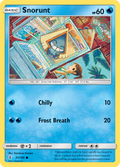 Snorunt 31/145 English Pokémon card from Guardians Rising (2017)