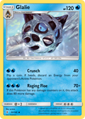 Glalie 32/145 English Pokémon card from Guardians Rising (2017)