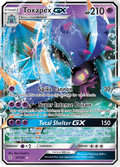 Toxapex-GX 57/145 English Pokémon card from Guardians Rising (2017)