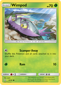 Wimpod 8/145 English Pokémon card from Guardians Rising (2017)