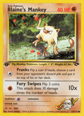 Blaine's Mankey 63/132 — Pokémon Gym Challenge card
