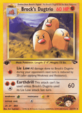 Brock's Dugtrio 22/132 — Pokémon Gym Challenge card