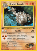 Brock's Graveler 34/132 — Pokémon Gym Challenge card