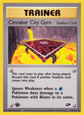 Cinnabar City Gym 113/132 — Pokémon Gym Challenge card