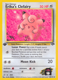 Erika's Clefairy 40/132 — Pokémon Gym Challenge card