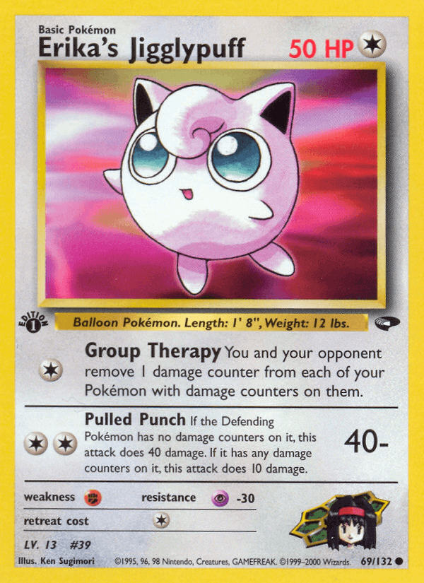Erika's Jigglypuff 69/132 — Pokémon Gym Challenge card