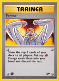Fervor 124/132 — Pokémon Gym Challenge card