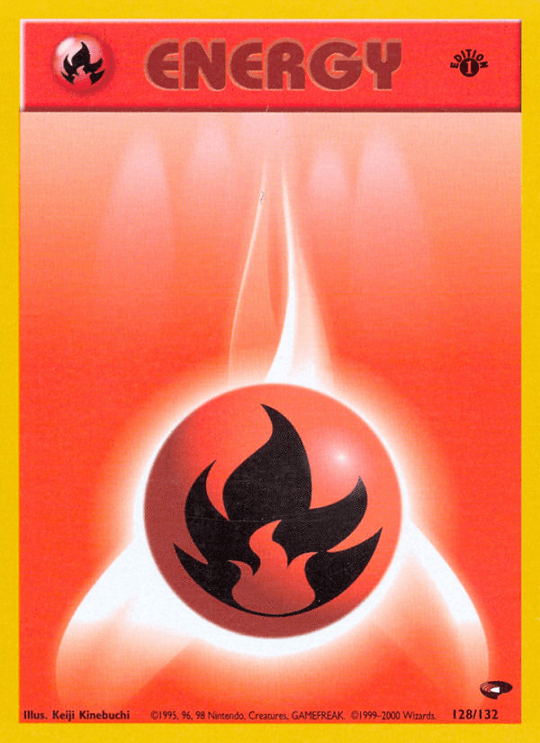 Fire Energy 128/132 — Pokémon Gym Challenge card