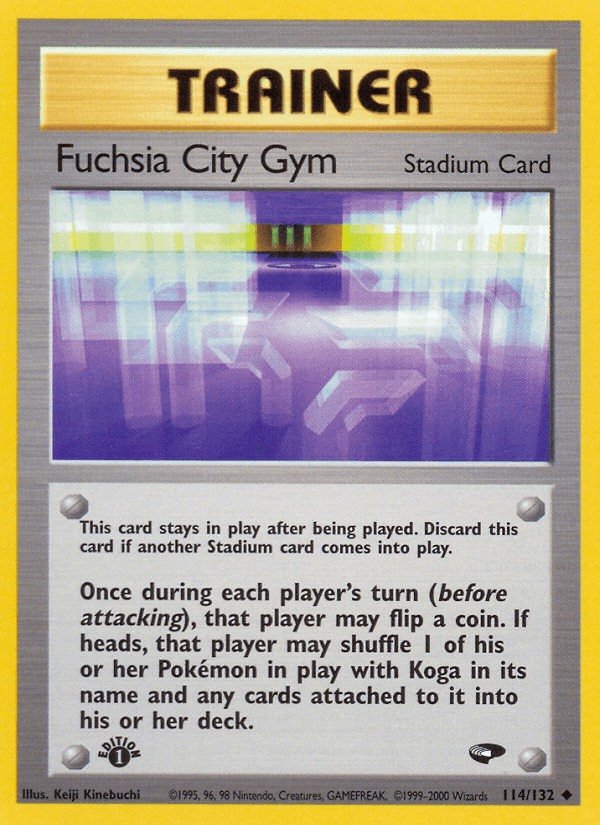 Fuchsia City Gym 114/132 — Pokémon Gym Challenge card